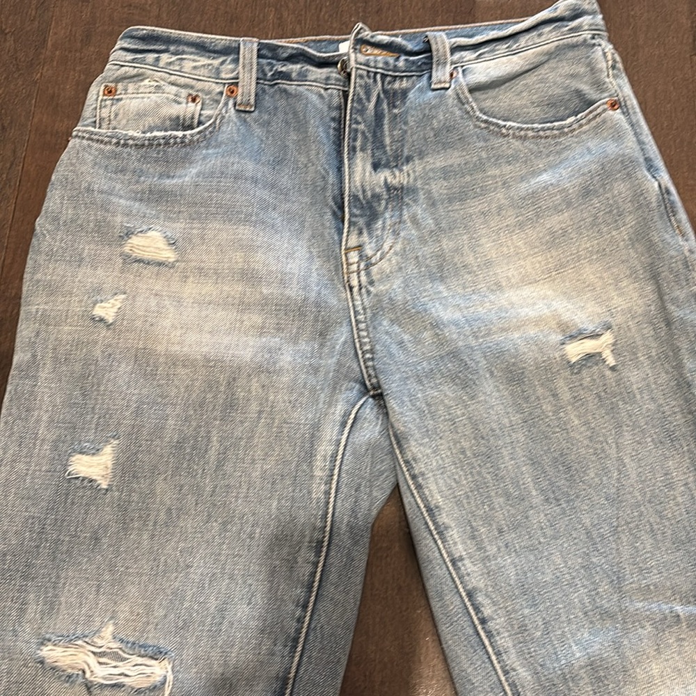PRESLEY HIGH RISE RELAXED ROLLER - WINK DISTRESSED Size 26 - Picture 4 of 7
